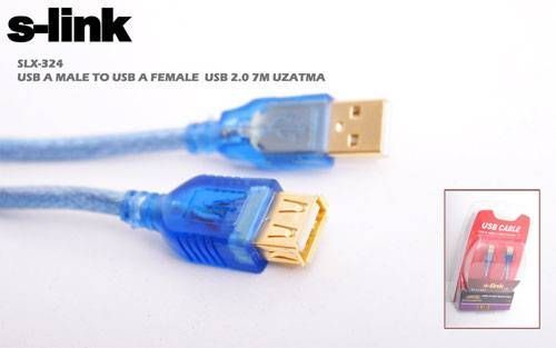 SLX-324 7 Metre USB 2.0 Uzatma Kablosu (AM/AF)