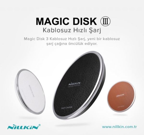 6902048124776 Nillikin Magic Disc3 10W Hızlı Şarj Siyah