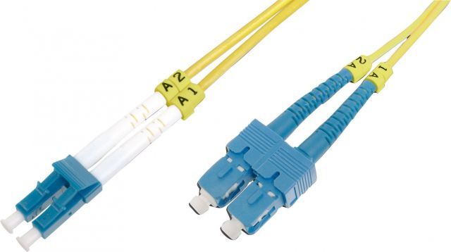 BC-2932-10 10M,Singlemode,Duplex,09/125 LC-SC Fiber Optik Patch Kablo