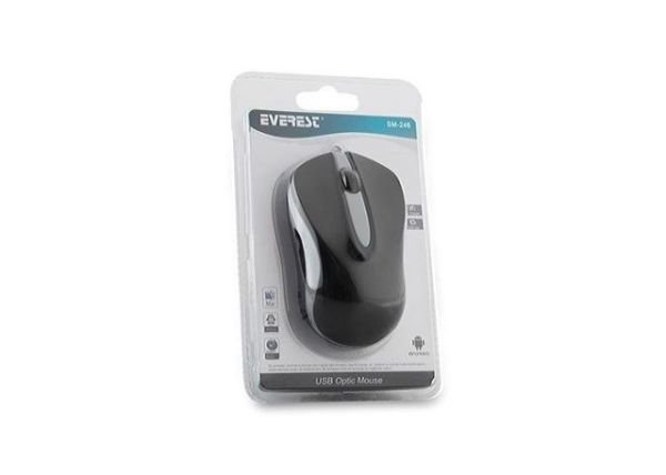 SM-246G SM-246 USB Siyah,Gri Mouse