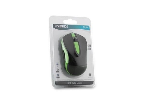 SM-246Y SM-246 USB Siyah,Yesil Mouse
