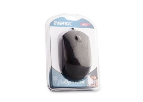 SM-357 USB 1200DPI Optik Siyah Mouse