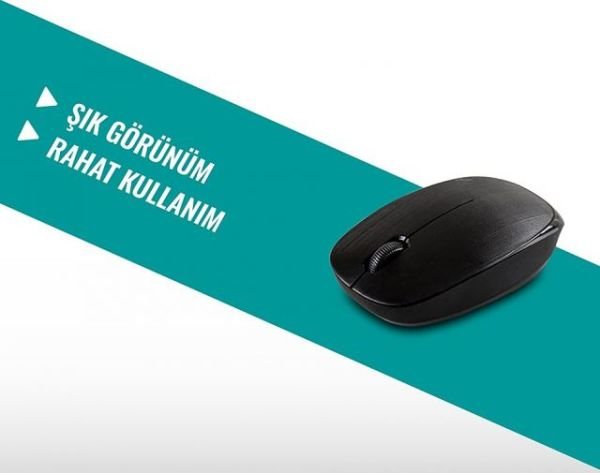 SM-506 SM-506 USB Kablosuz Siyah Mouse