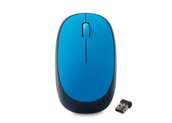 SM-508M USB 2.4GHz Kablosuz Mavi Mouse (Alkalin Pil hediyeli)