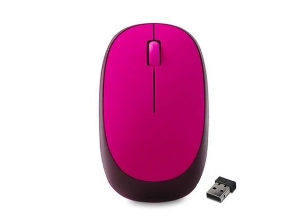 SM-508P USB 2.4GHz Kablosuz Pembe Mouse (Alkalin Pil hediyeli)