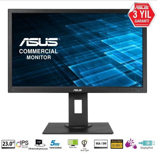 BE239QLB MON,BE239QLB,23'',5ms,VGA,DVI,DP,USB,MM,VESA,Siyah,1920x1080