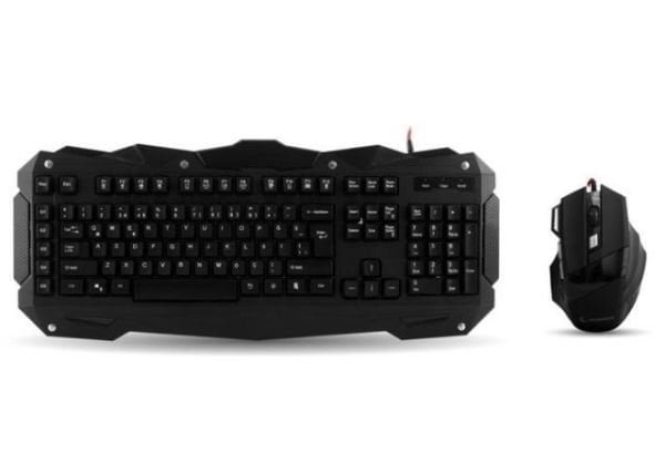 KM-R1 USB Makrolu LED'li Gaming Q Multimedia Siyah Klavye,Mouse Set