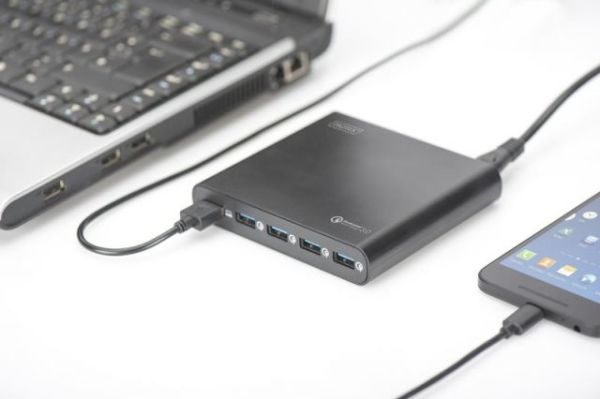 DA-10193 Universal Notebook 5 Port USB Seyehat Şarj Çoklayıcı