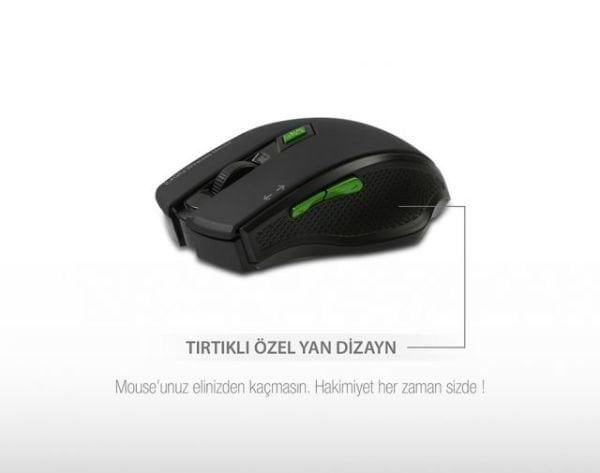 SMW-777-S Usb Siyah 2.4Ghz Optik Wireless Mouse
