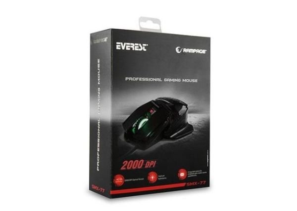 SMX-77 Rampage SMX-77 USB 2000DPI Siyah Gaming Mouse