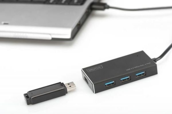 DA-70240 USB3.0, 4 Port Mat Siyah Çoklayıcı