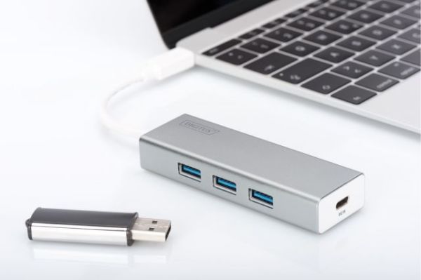 DA-70242 3xUSB3.0 Port 1xUSB Tip C PD Port Çoklayıcı