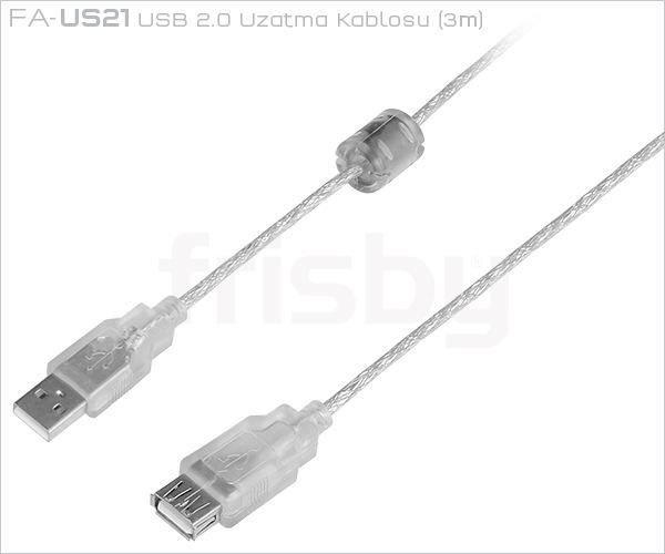 FA-US21 3 metre USB 2.0 Uzatma Kablosu