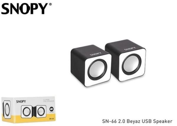 SN-66-B SN-66 USB 2.0 Beyaz Hoparlör