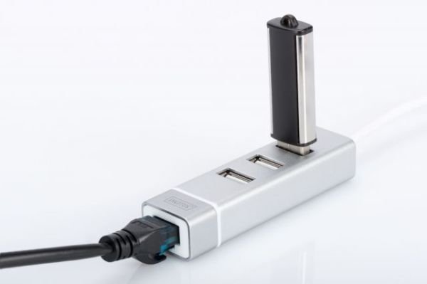 DA-70253 USB 2.0 3-Port Hub & Fast Ethernet LAN Cevirici
