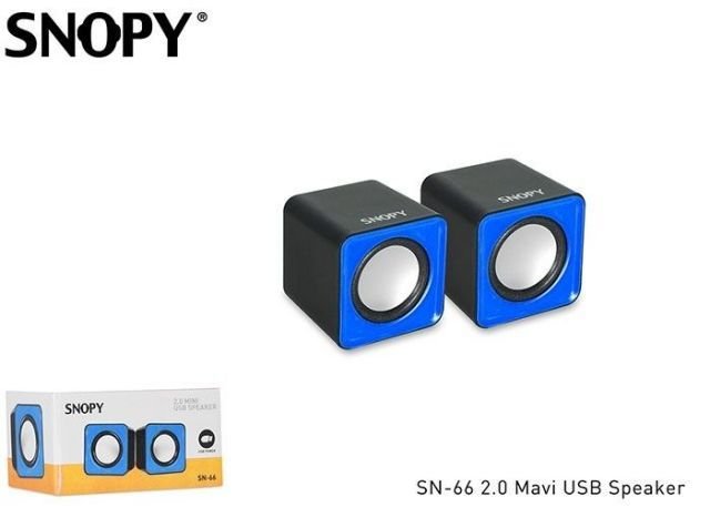 SN-66-M SN-66 USB 2.0 Mavi Hoparlör