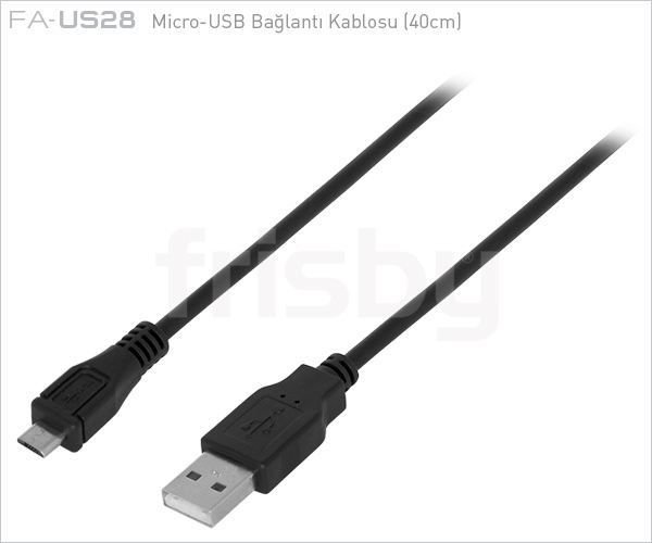FA-US28 40Cm Micro-USB Bağlantı Kablosu