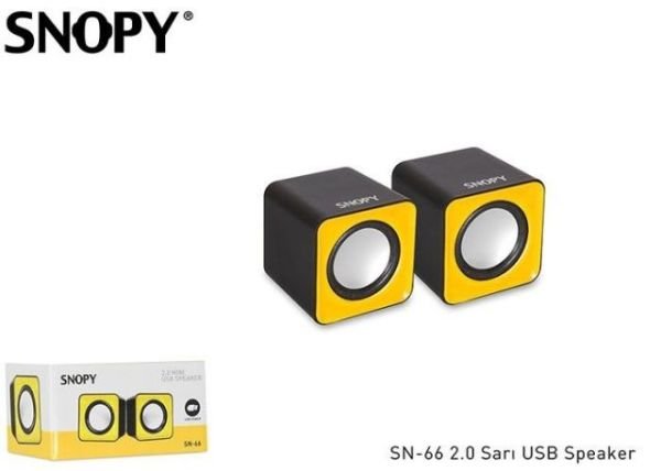 SN-66-S SN-66 USB 2.0 Sarı Hoparlör