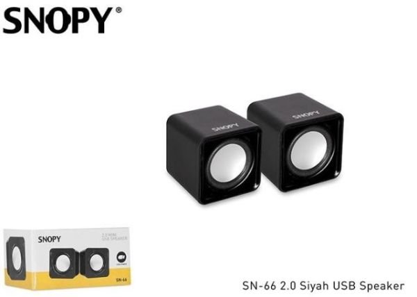 SN-66-SIYAH SN-66 USB 2.0 Siyah Hoparlör