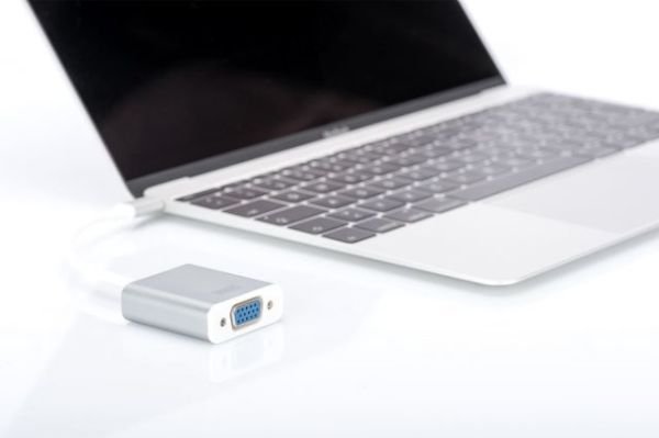 DA-70837 USB Type C 1080p VGA Adapter, Aluminium Housing, 20cm cable length Chips