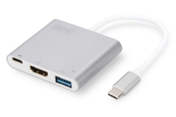 DA-70838 Usb Tip C Bilgisayarlar İçin Usb Hub Ve Şarj Fonksiyonuyla Usb 3.0 Graf