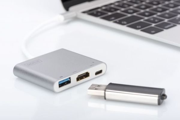 DA-70838 Usb Tip C Bilgisayarlar İçin Usb Hub Ve Şarj Fonksiyonuyla Usb 3.0 Graf