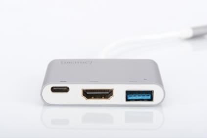 DA-70838 Usb Tip C Bilgisayarlar İçin Usb Hub Ve Şarj Fonksiyonuyla Usb 3.0 Graf