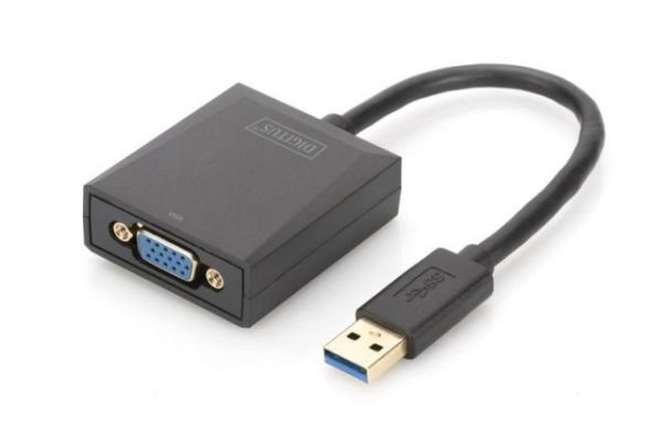 DA-70840 USB 3.0 to VGA Adapter Input USB, Output VGA 1080p'ye kadar çözünürlük