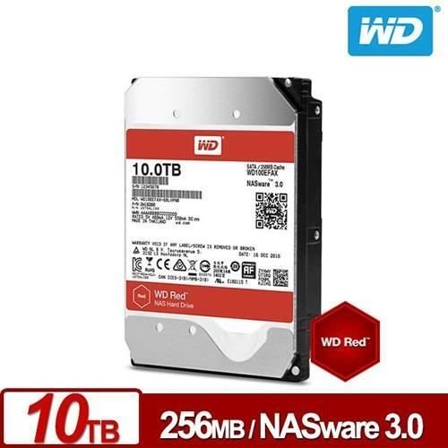 WD100EFAX 10TB 3.5'' 5400RPM Sata3 256MB Red Dahili Nas HardDisk