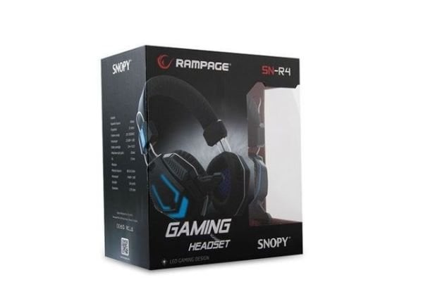 SN-R4M Kablolu Mikrofonlu Siyah Gaming Kulak Üstü Kulaklık