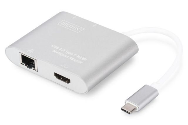 DA-70847 USB3.0 Type-C Multiport Adaptör HDMI 2 USB Ethernet Çoklayıcı