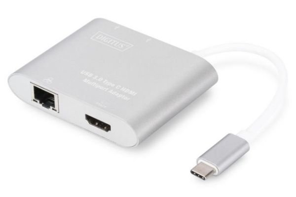 DA-70847 USB3.0 Type-C Multiport Adaptör HDMI 2 USB Ethernet Çoklayıcı