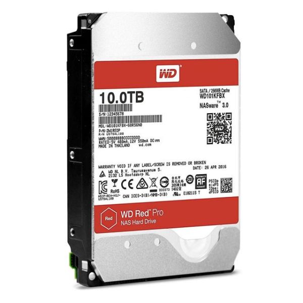 WD101KFBX 10TB 3.5'' 7200RPM Sata3 256MB Red Pro HardDisk