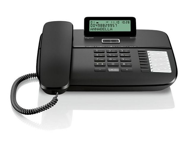 DA710 Kablolu Caller Id 100 Rehber Siyah