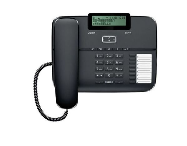 DA710 Kablolu Caller Id 100 Rehber Siyah