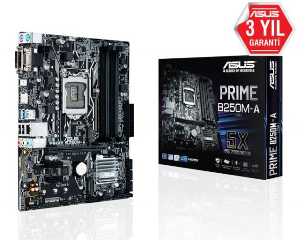 PRIME-B250M-A-CSM Intel B250 LGA1151 DDR4 2400 HDMI DVI VGA M2 USB3.1 mATX