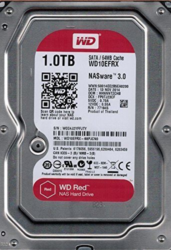 WD10EFRX 1TB 3.5'' 5400RPM Sata3 64MB Red Dahili Nas HardDisk