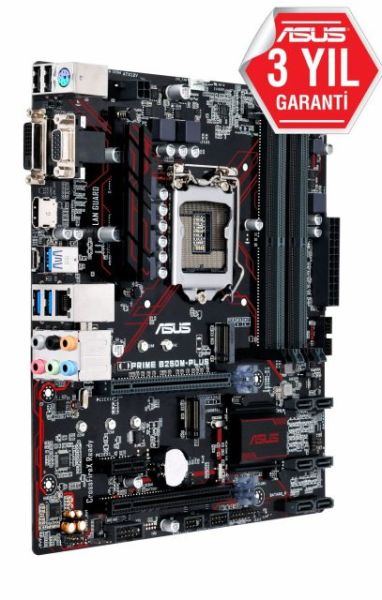 PRIME-B250M-PLUS Intel B250 1151 DDR4 2400MHz DVI/HDMI/VGA Anakart