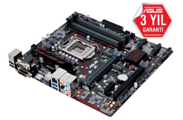 PRIME-B250M-PLUS Intel B250 1151 DDR4 2400MHz DVI/HDMI/VGA Anakart