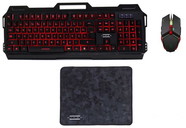 KRATOSV20 Mekanik Hisli Metal Kasa Gaming Klavye,Mouse,Mouse Pad Set