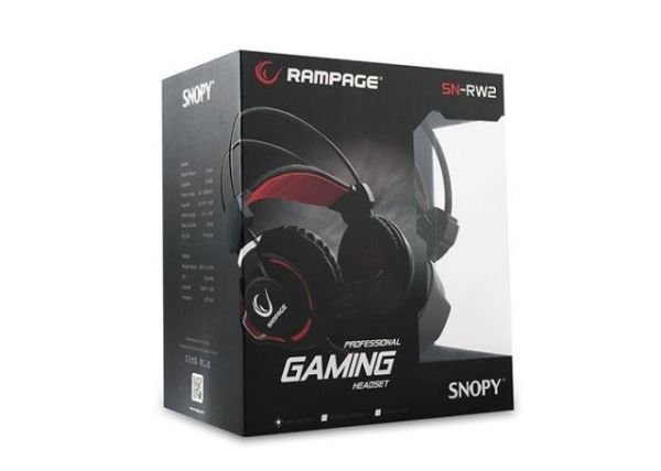 SN-RW2 Kablolu Mikrofonlu Siyah Gaming Kulak Üstü Kulaklık