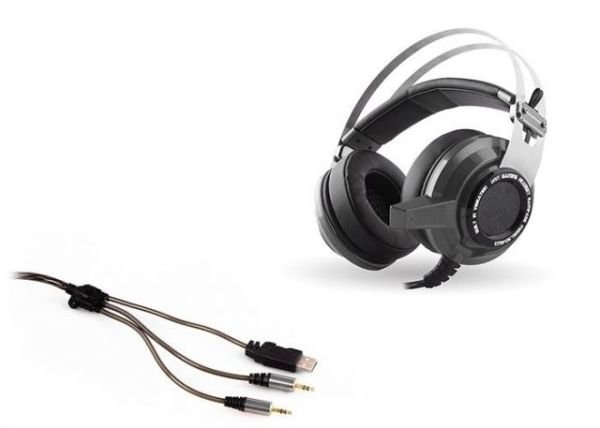 SN-RW3G USB 7.1 Gümüş-Gri Mikrofonlu Gaming Kulak Üstü Kulaklık