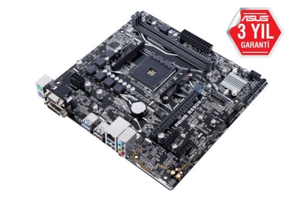 PRIME-B350M-K AMD B350 AM4 DDR4 3200MHz VGA/DVI Anakart