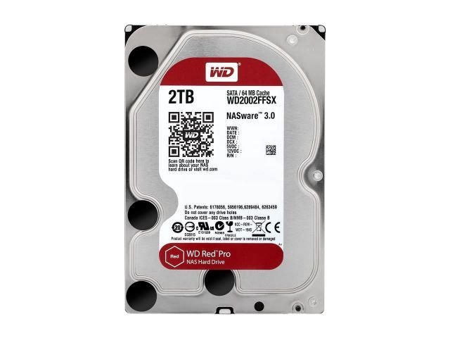 WD2002FFSX 2TB 3.5'' 7200RPM Sata3 64MB Red Pro Dahili Nas HardDisk