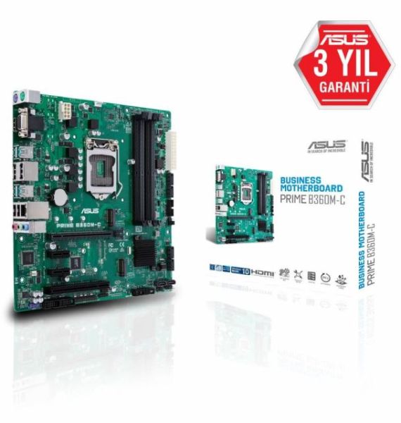 PRIME-B360M-C Intel B360 1151 DDR4 2666 DP HDMI VGA M2 USB3.1 PCI