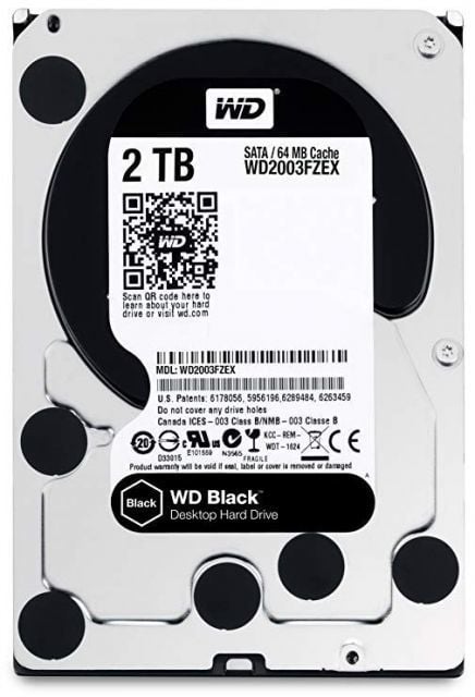 WD2003FZEX 2TB 3.5'' 7200RPM Sata3 64MB Black Dahili Masaüstü HardDisk