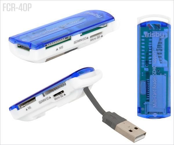 FCR-40P Usb Bağlantılı External 4 in 1 Hafıza Kart Okuyucu