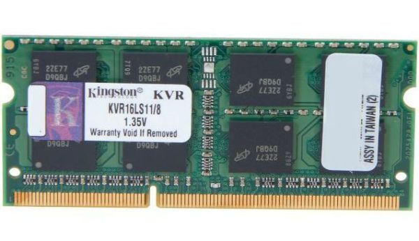 KVR16LS11-8 8 GB 1600MHz DDR3 Value Notebook Kutulu RAM