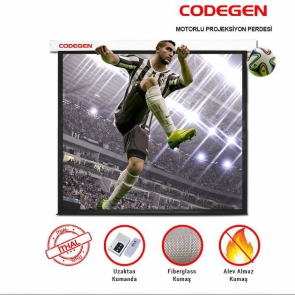 FEX-24 240x200 Pro Motorlu Projeksiyon Perdesi