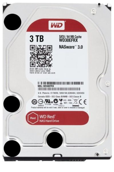 WD30EFRX 3TB 3.5'' 5400RPM Sata3 64MB Red Dahili Nas HardDisk